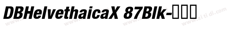 DBHelvethaicaX 87Blk字体转换